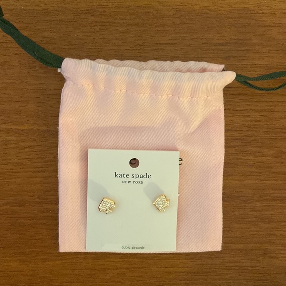 Kate Spade everyday spade rose gold earrings - Picture 2 of 5